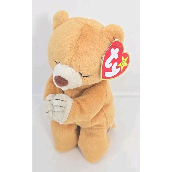 1999 Ty Beanie Baby "Hope" Retired Tan Praying Bear BB30 - Picture 2 of 5